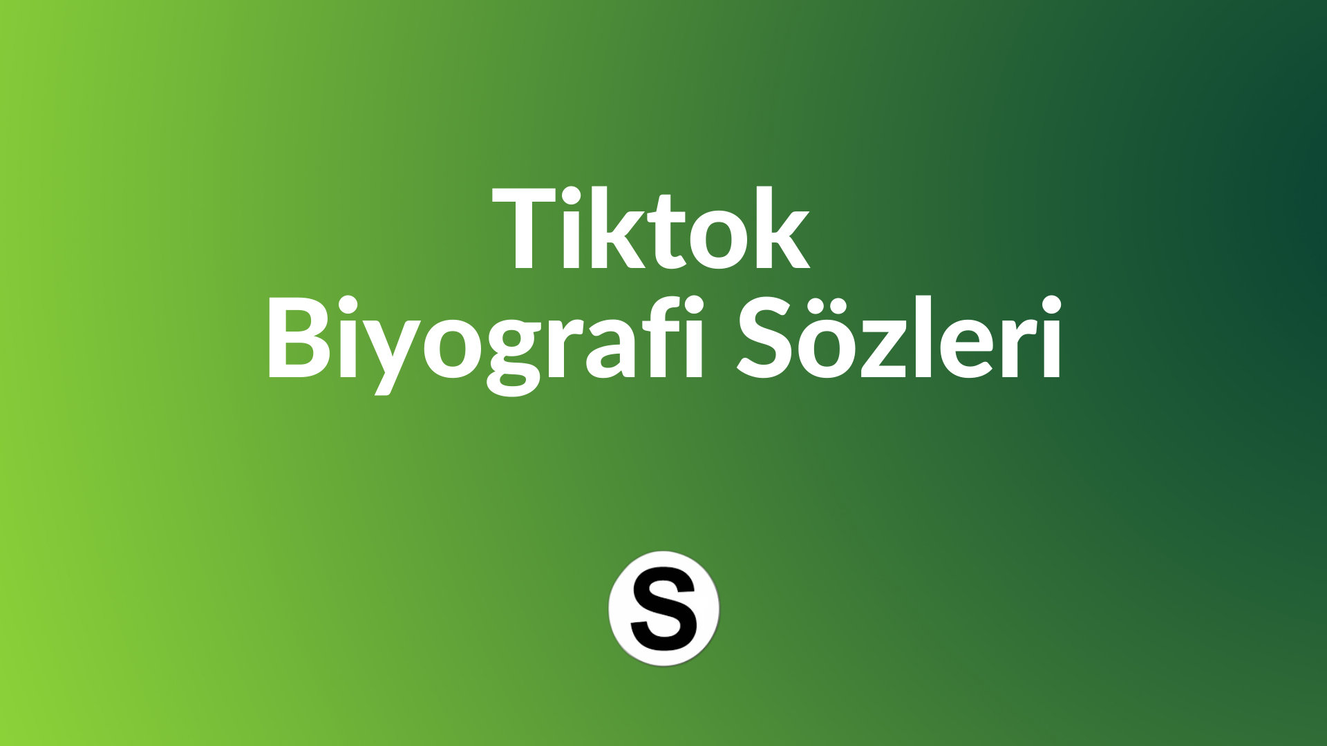 tiktok biyografi sözleri