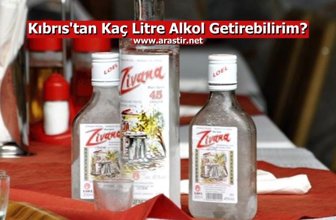 Kıbrıs'tan Kaç Litre Alkol Getirebilirim?