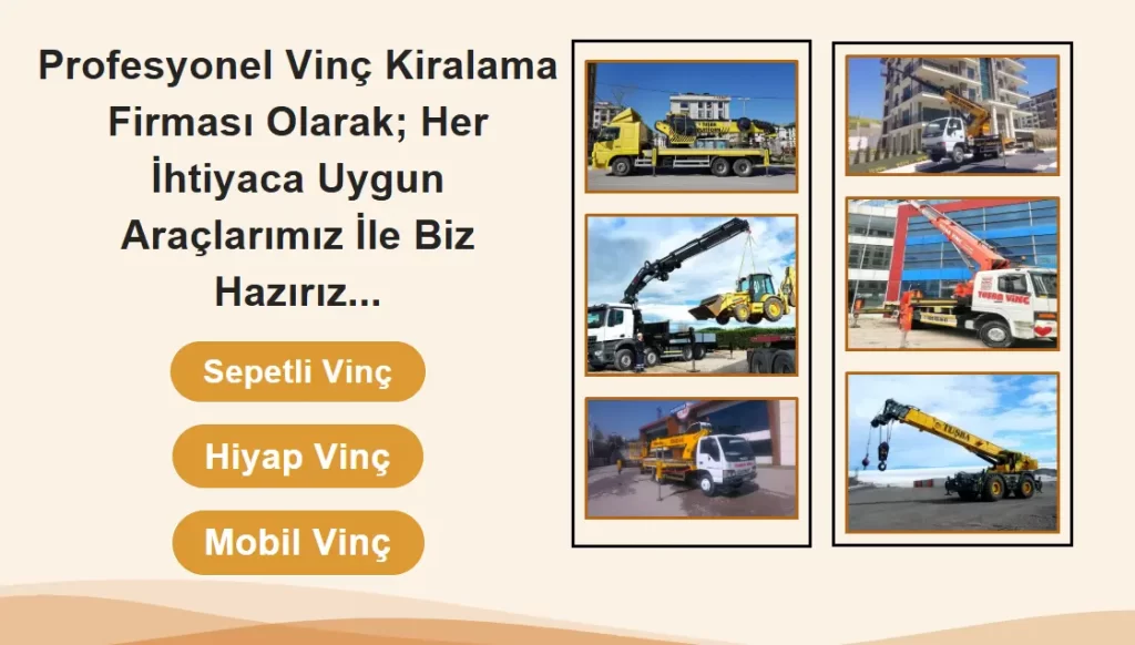 Esenyurt Vinç Kiralama Hizmeti