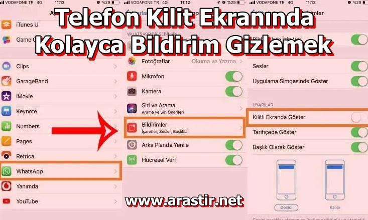 Telefon Kilit Ekranında Kolayca Bildirim Gizlemek