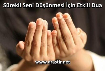 Sürekli Seni Düşünmesi İçin Dua