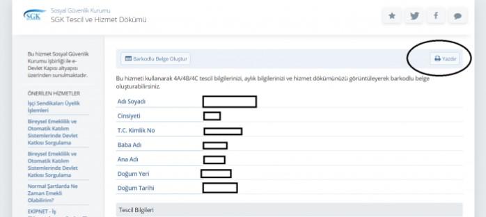 SGK Hizmet Sorgulama